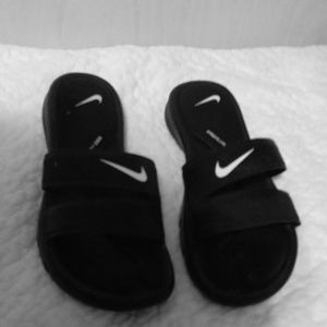 Black Nike Slides